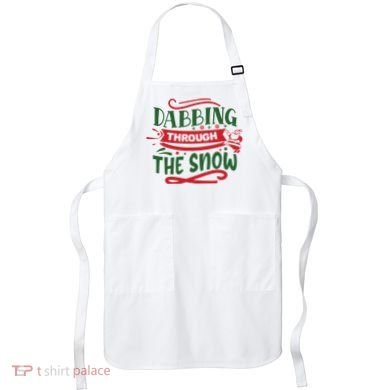 Dabbing Through The Snow Santa Claus Apron