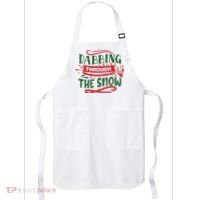 Dabbing Through The Snow Santa Claus Apron thumb 0