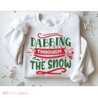Dabbing Through The Snow Santa Claus Sweatshirt thumb 2