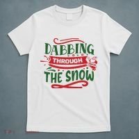 Dabbing Through The Snow Santa Claus T-Shirt thumb 5