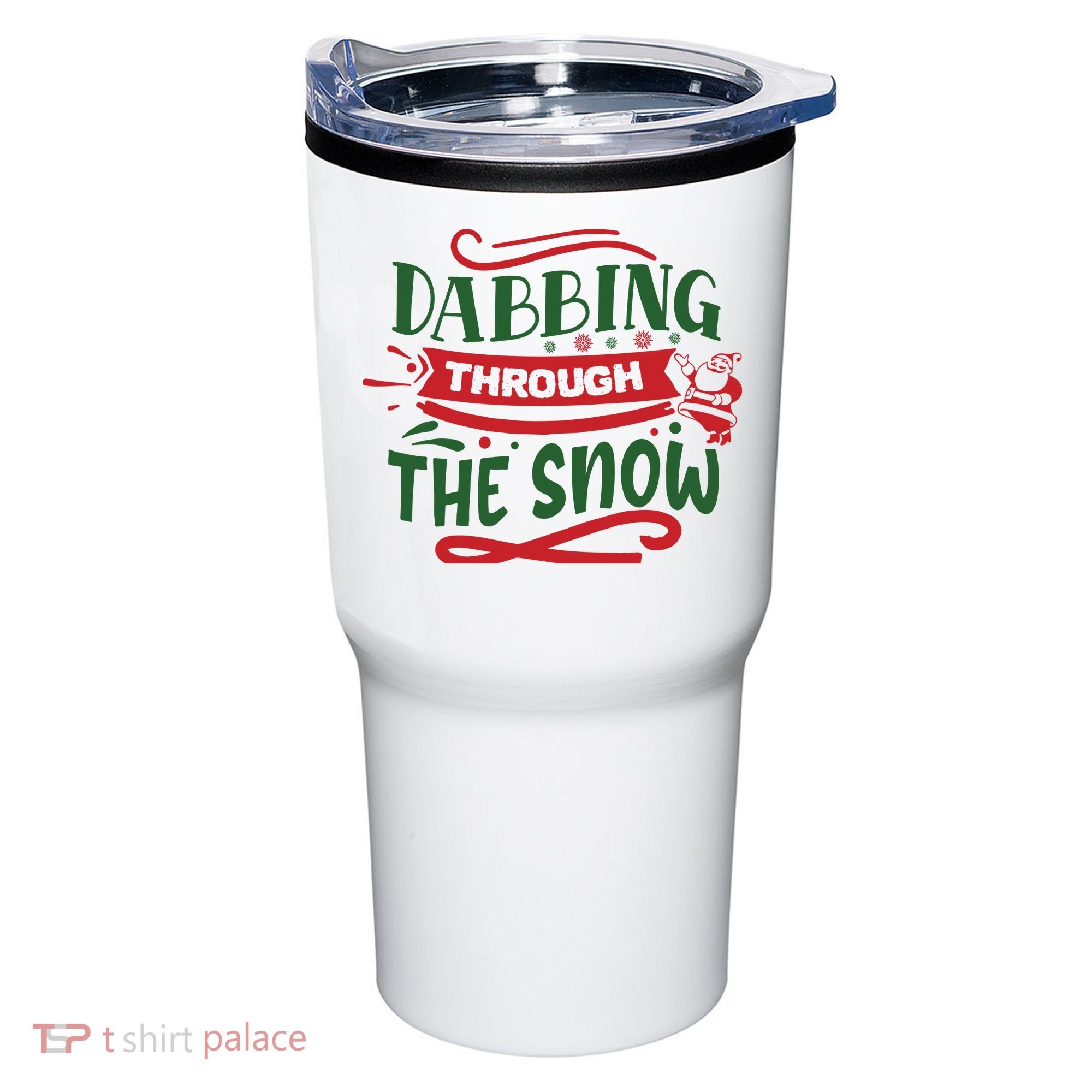 Dabbing Through The Snow Santa Claus Tumbler