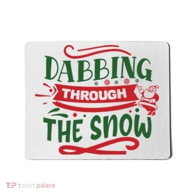 Dabbing Through The Snow Santa Claus Mousepad