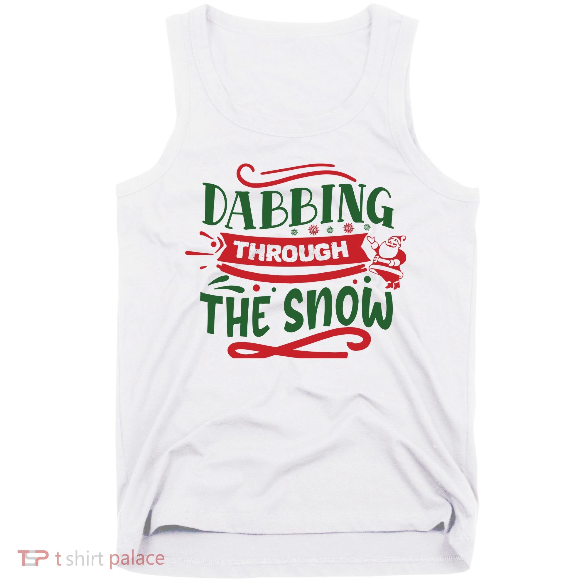 Dabbing Through The Snow Santa Claus Tank Top
