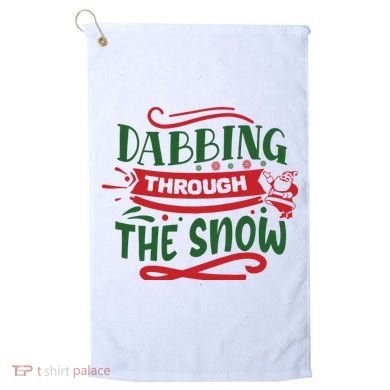 Dabbing Through The Snow Santa Claus Golf Towel