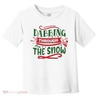 Dabbing Through The Snow Santa Claus Toddler T-Shirt thumb 0