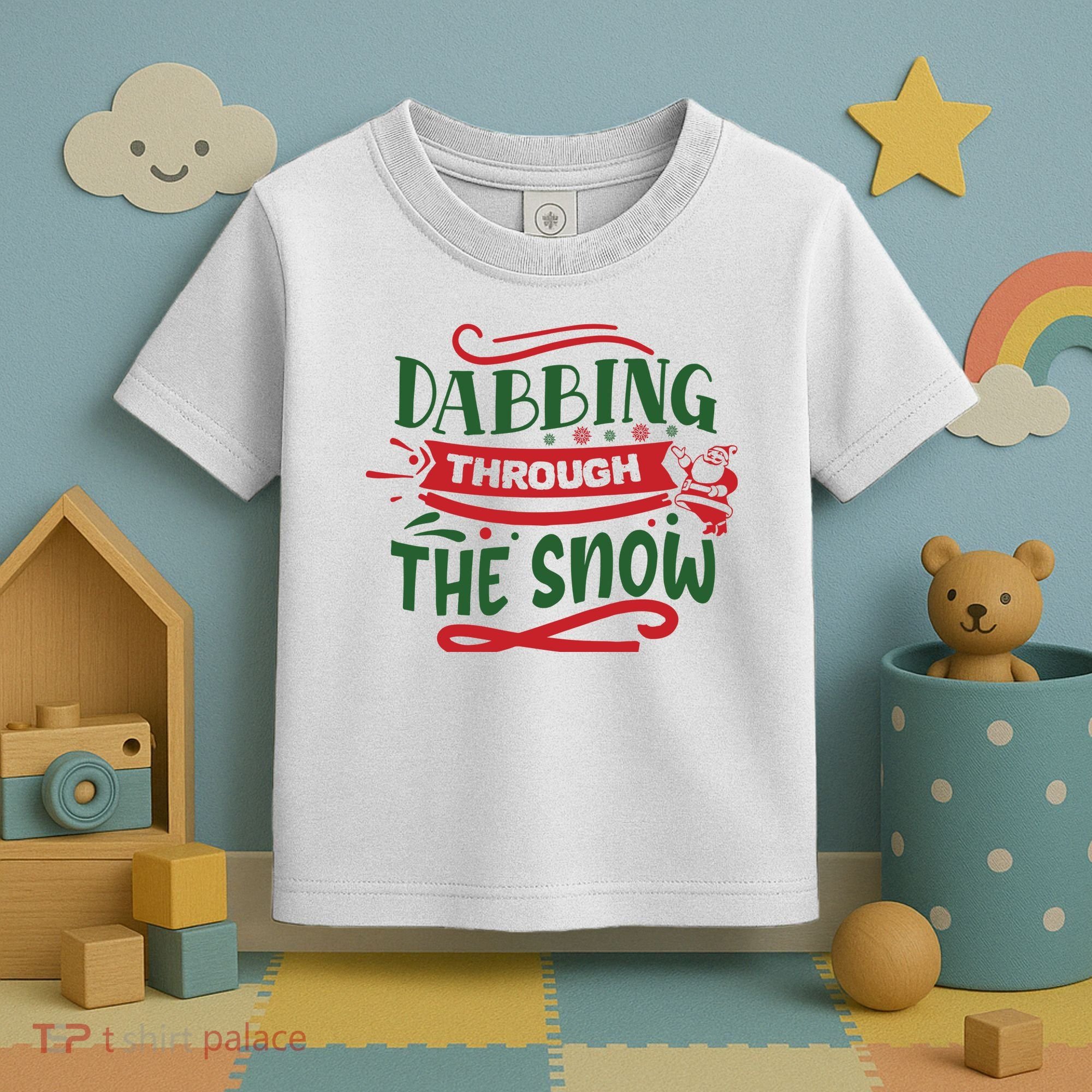 Dabbing Through The Snow Santa Claus Toddler T-Shirt