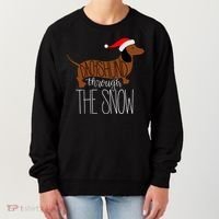 Dachshund Through The Snow Women's Sweatshirt thumb 0