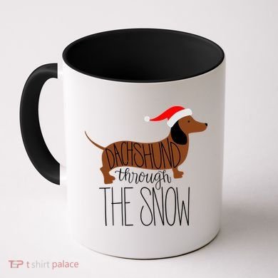 Dachshund Through The Snow Coffee Mug