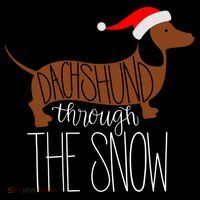 Dachshund Through The Snow Women's Hoodie thumb 2