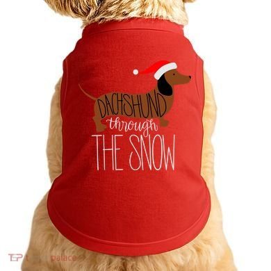 Dachshund Through The Snow Doggie Tank