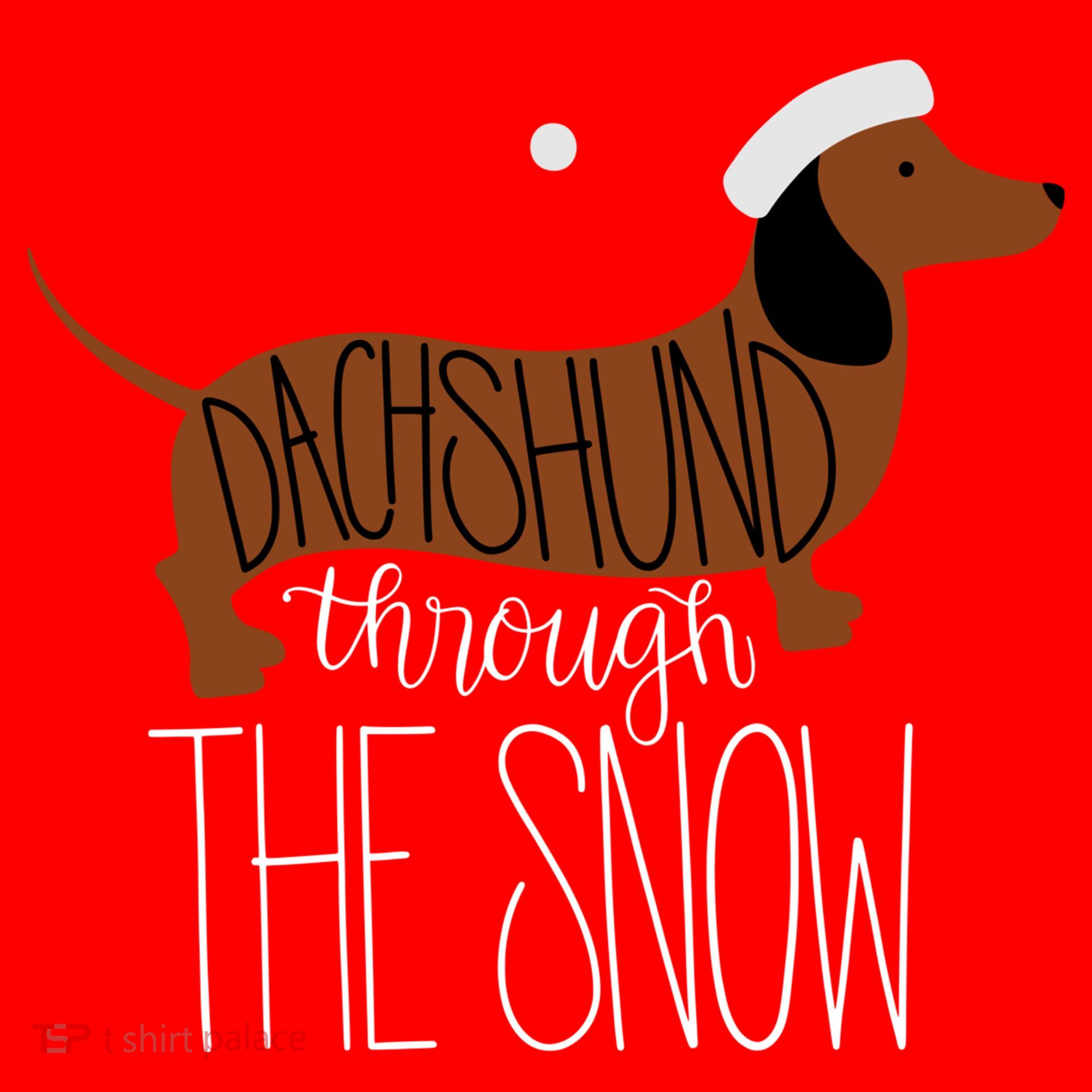 Dachshund Through The Snow Doggie Tank