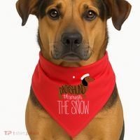 Dachshund Through The Snow USA-Made Doggie Bandana thumb 1