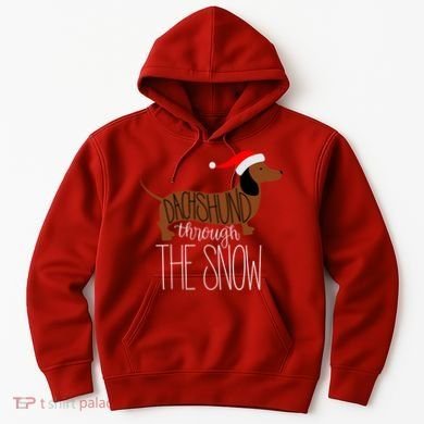 Dachshund Through The Snow Hoodie