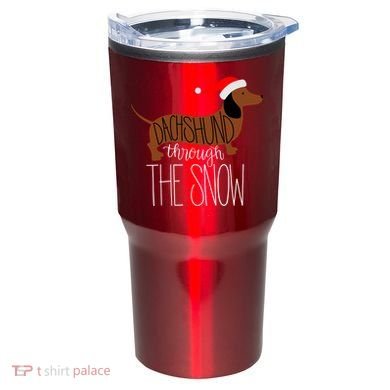 Dachshund Through The Snow Tumbler