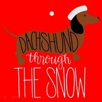Dachshund Through The Snow Mousepad thumb 1