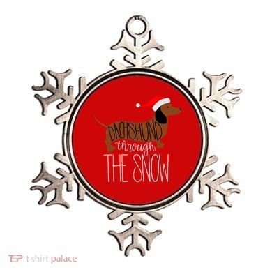 Dachshund Through The Snow Ornament