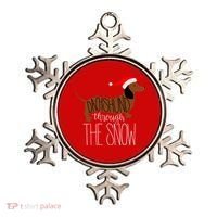 Dachshund Through The Snow Ornament thumb 0