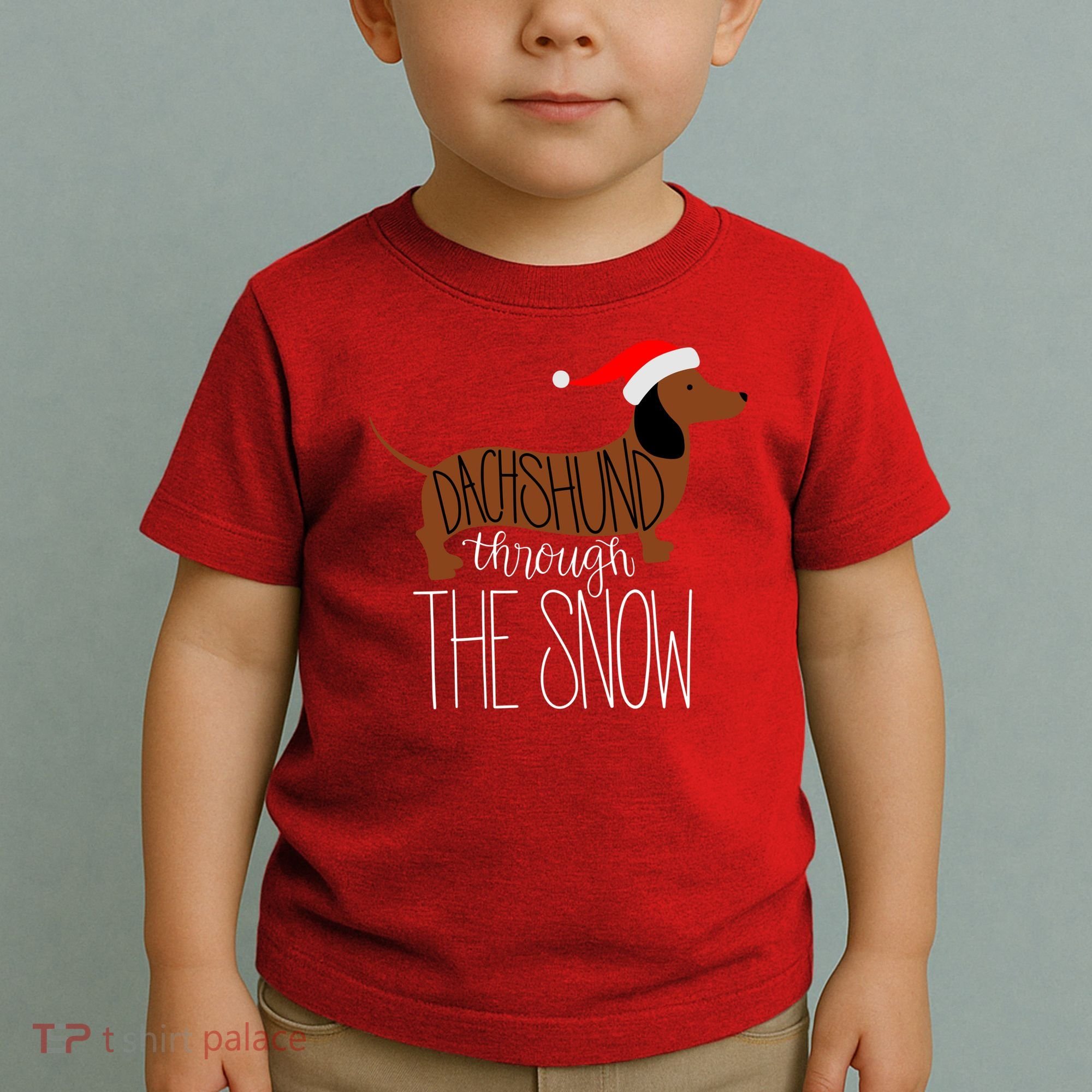 Dachshund Through The Snow Toddler T-Shirt