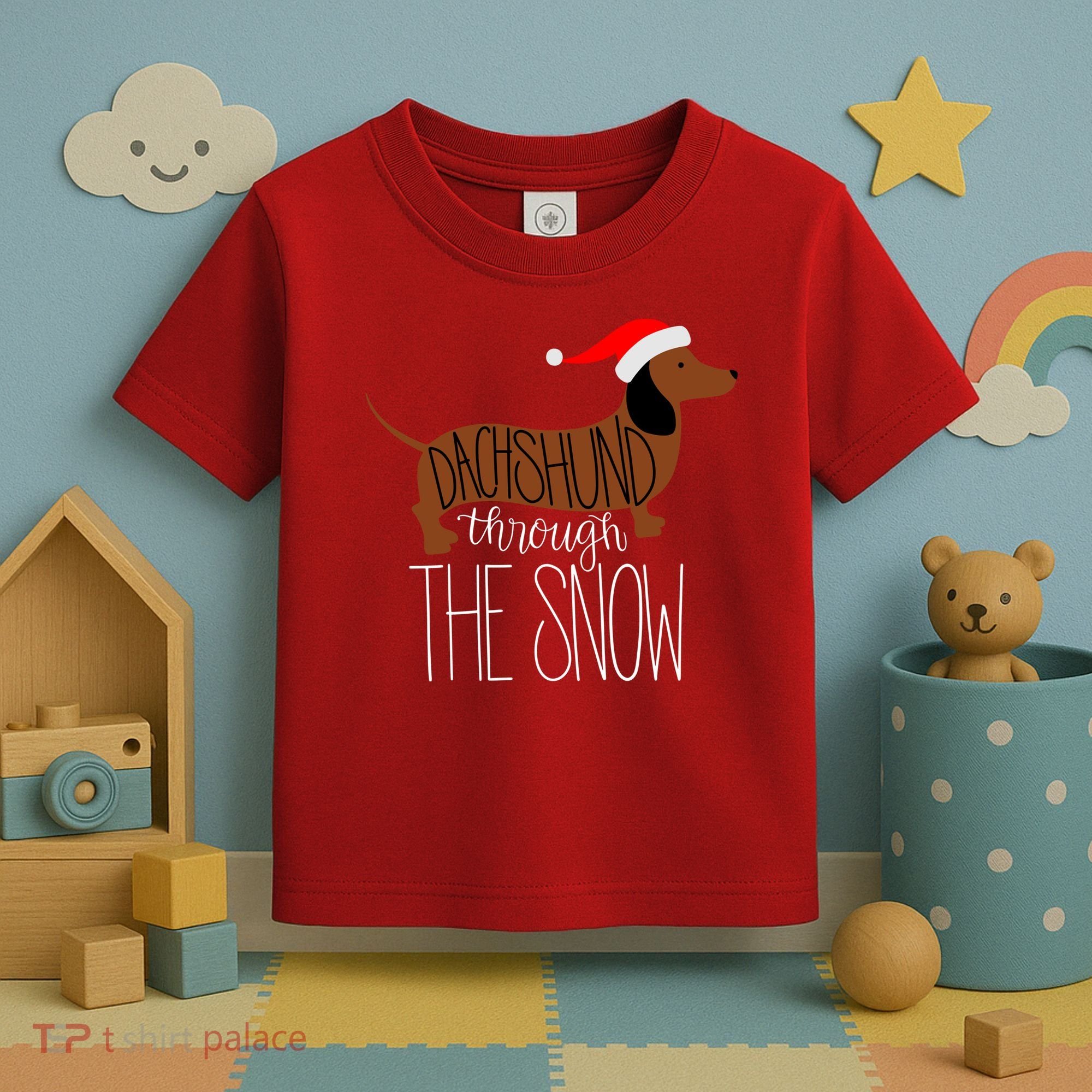 Dachshund Through The Snow Toddler T-Shirt
