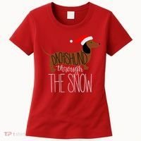 Dachshund Through The Snow Women's T-Shirt thumb 0