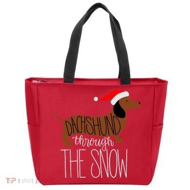 Dachshund Through The Snow Tote Bag