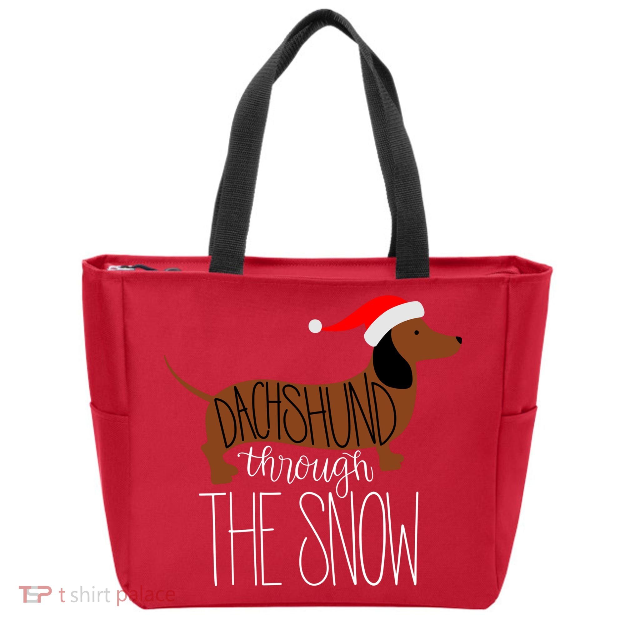 Dachshund Through The Snow Tote Bag