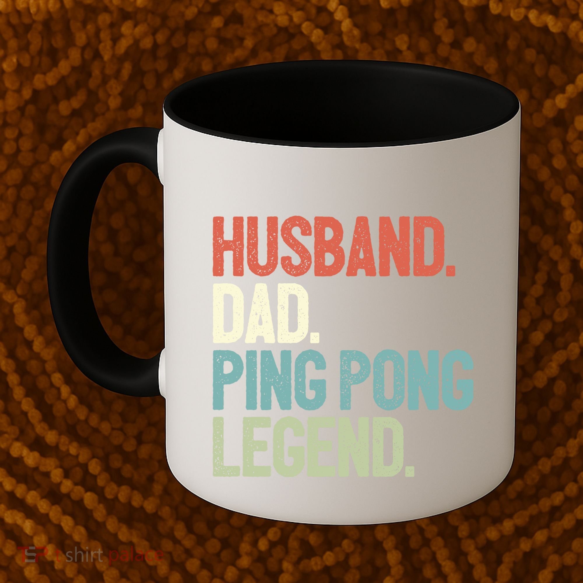 Dad Table Tennis Husband Ping Pong Father Pingpong Funny Gift Coffee Mug