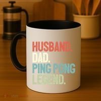 Dad Table Tennis Husband Ping Pong Father Pingpong Funny Gift Coffee Mug thumb 4