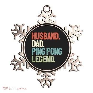 Dad Table Tennis Husband Ping Pong Father Pingpong Funny Gift Ornament