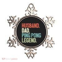 Dad Table Tennis Husband Ping Pong Father Pingpong Funny Gift Ornament thumb 0