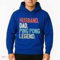 Dad Table Tennis Husband Ping Pong Father Pingpong Funny Gift Hoodie thumb 2