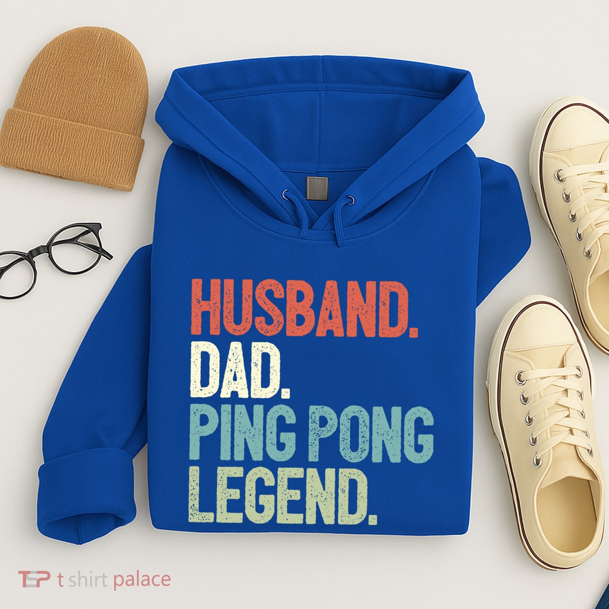 Dad Table Tennis Husband Ping Pong Father Pingpong Funny Gift Hoodie