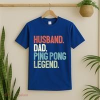 Dad Table Tennis Husband Ping Pong Father Pingpong Funny Gift T-Shirt thumb 2