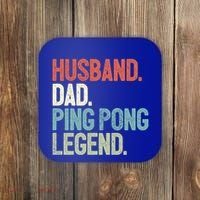 Dad Table Tennis Husband Ping Pong Father Pingpong Funny Gift Coaster thumb 0