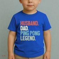 Dad Table Tennis Husband Ping Pong Father Pingpong Funny Gift Toddler T-Shirt thumb 2