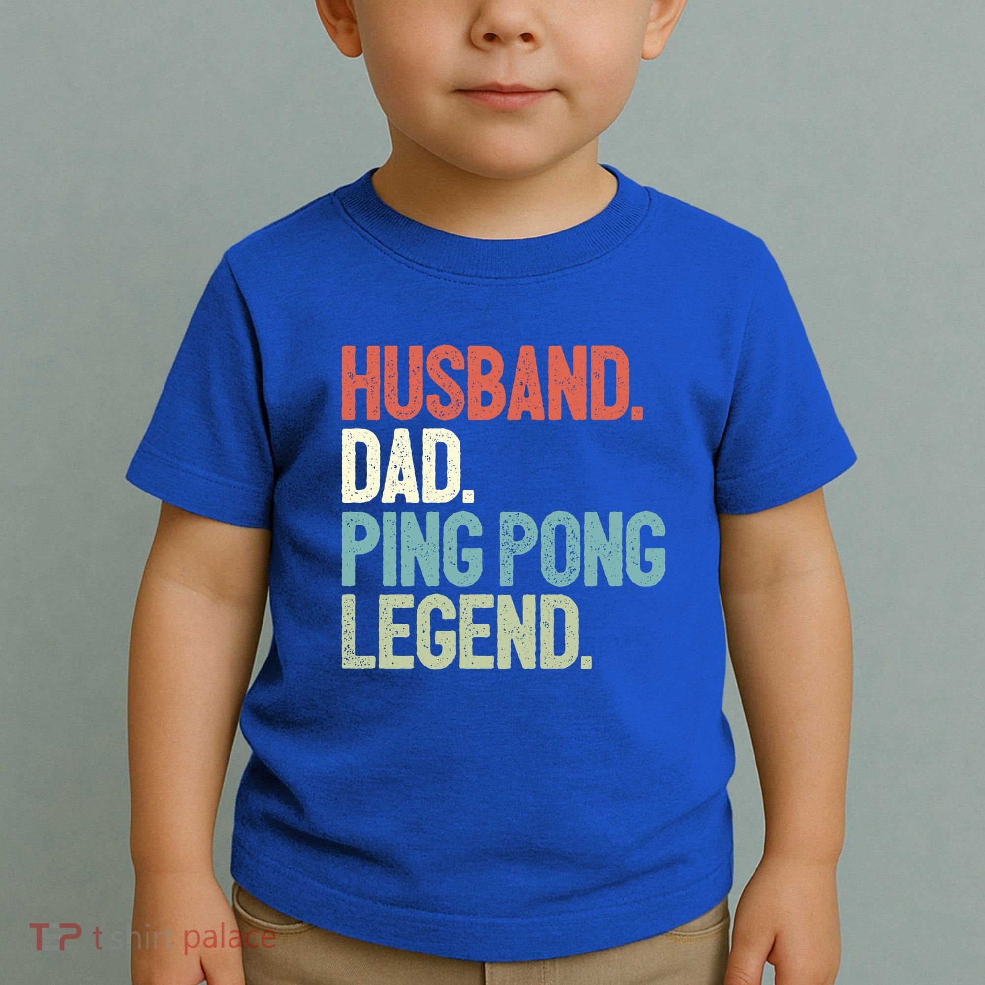 Dad Table Tennis Husband Ping Pong Father Pingpong Funny Gift Toddler T-Shirt