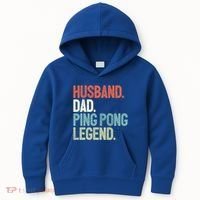 Dad Table Tennis Husband Ping Pong Father Pingpong Funny Gift Kids Hoodie thumb 0