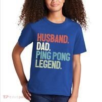Dad Table Tennis Husband Ping Pong Father Pingpong Funny Gift Kids T-Shirt thumb 2