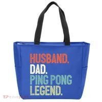 Dad Table Tennis Husband Ping Pong Father Pingpong Funny Gift Tote Bag thumb 0