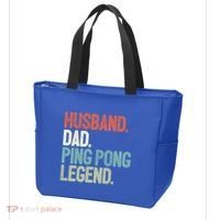 Dad Table Tennis Husband Ping Pong Father Pingpong Funny Gift Tote Bag thumb 3