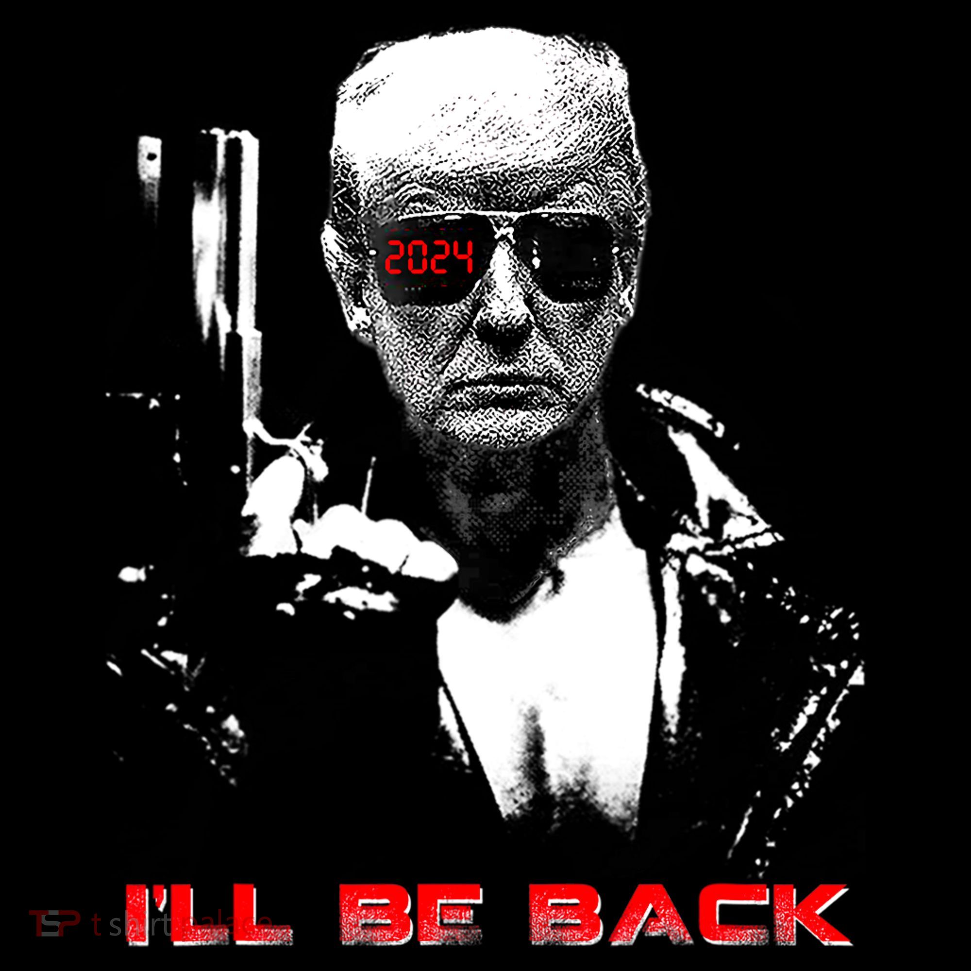 Donald Trump Terminator I'll Be Back 2024 Hilarious Ornament