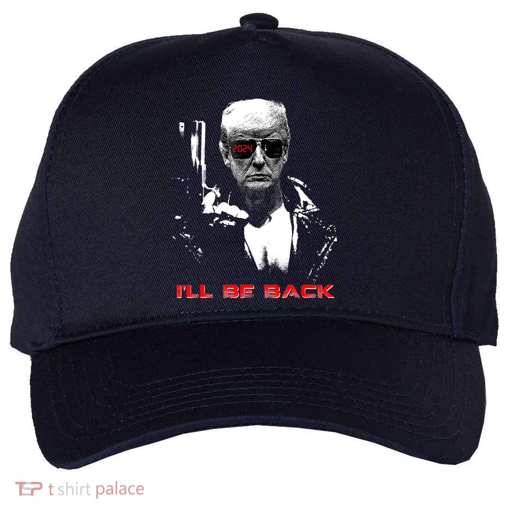 Donald Trump Terminator I'll Be Back 2024 Hilarious Five-Panel Snapback Cap