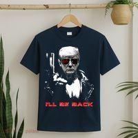 Donald Trump Terminator I'll Be Back 2024 Hilarious T-Shirt thumb 2