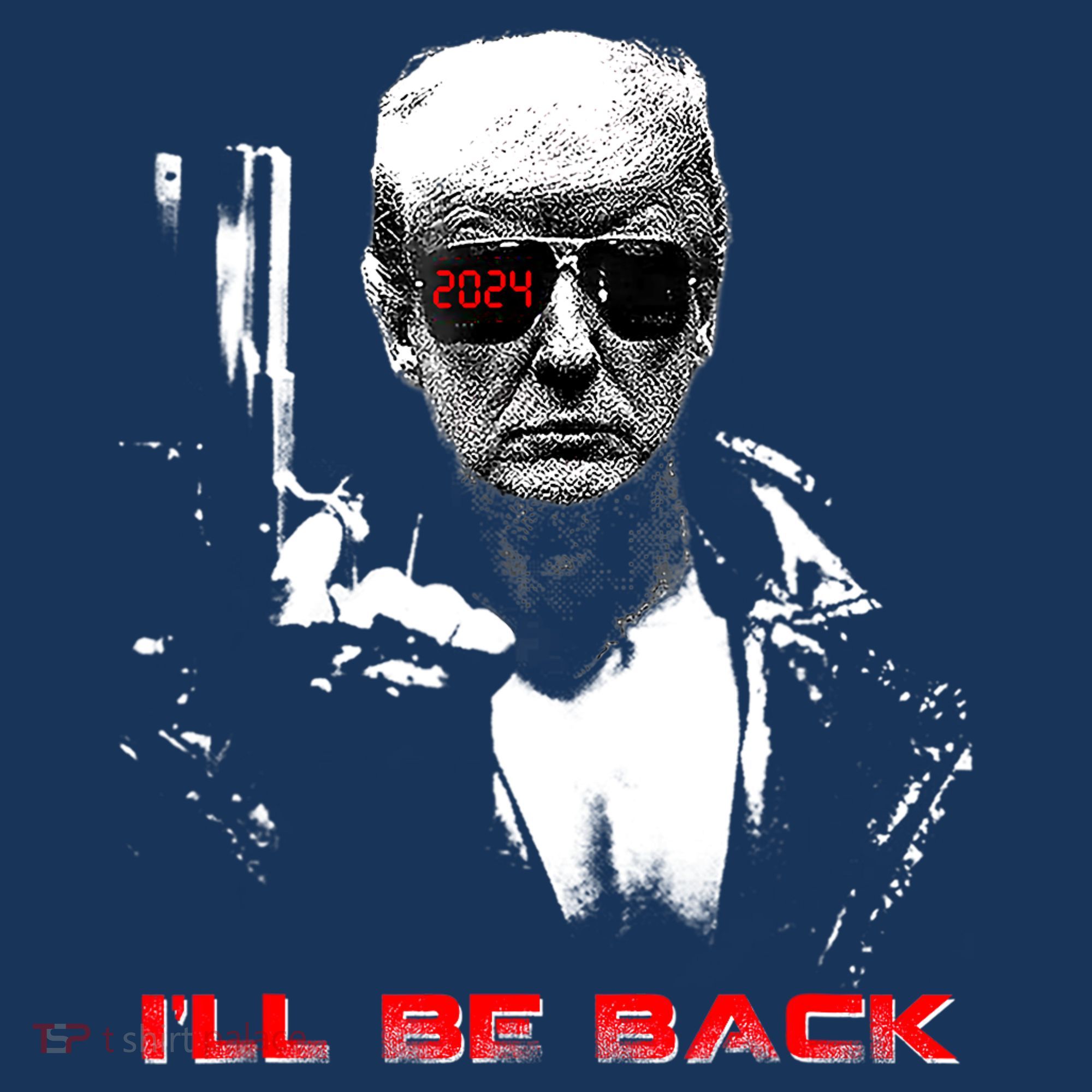 Donald Trump Terminator I'll Be Back 2024 Hilarious Coaster
