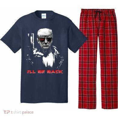 Donald Trump Terminator I'll Be Back 2024 Hilarious Pajama Set