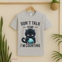 Don't Talk To Me I'm Counting Cat Knits Hand Knitting Funny T-Shirt thumb 2