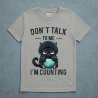 Don't Talk To Me I'm Counting Cat Knits Hand Knitting Funny T-Shirt thumb 5