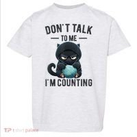 Don't Talk To Me I'm Counting Cat Knits Hand Knitting Funny Toddler T-Shirt thumb 0