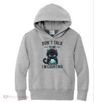 Don't Talk To Me I'm Counting Cat Knits Hand Knitting Funny Kids Hoodie thumb 0