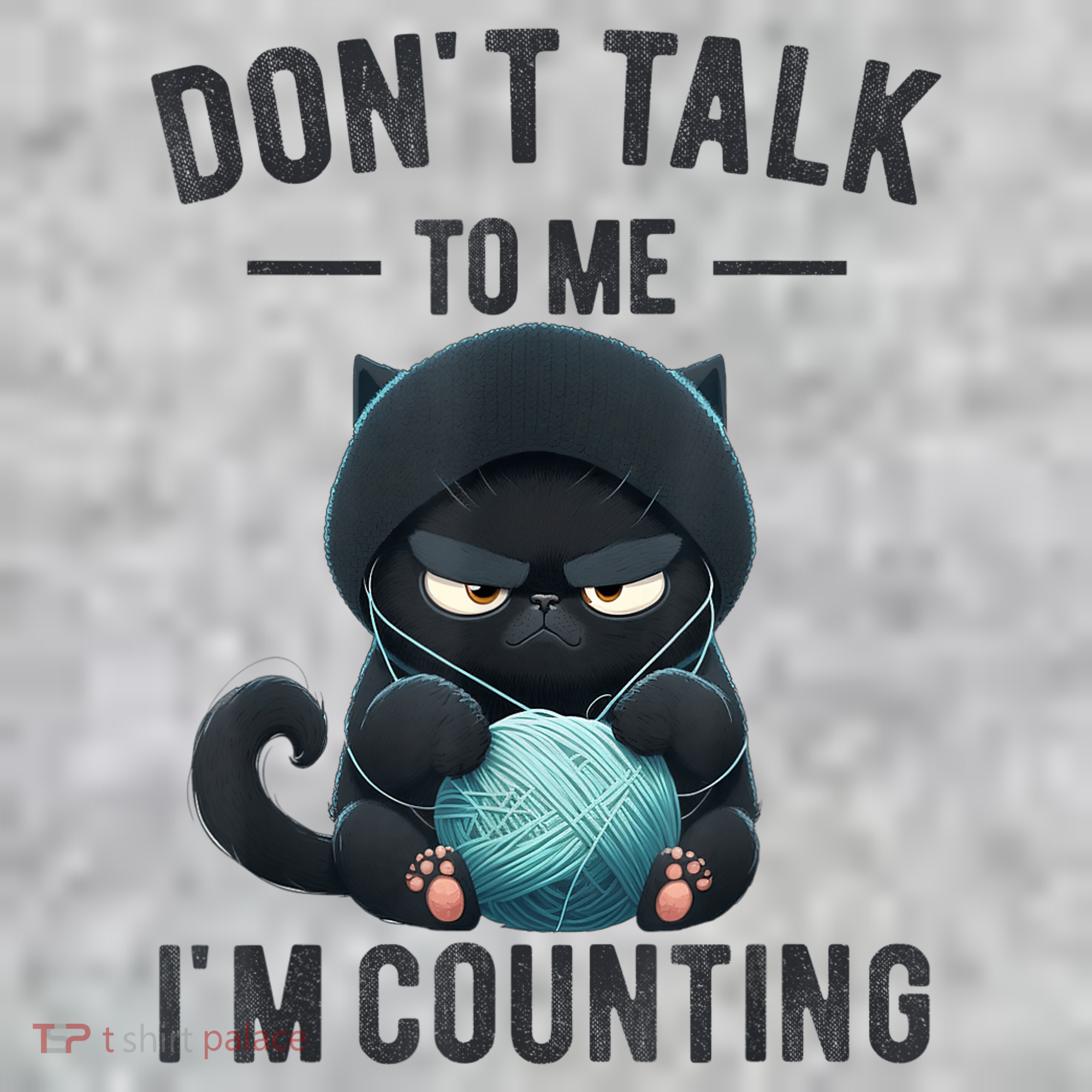 Don't Talk To Me I'm Counting Cat Knits Hand Knitting Funny Kids Hoodie